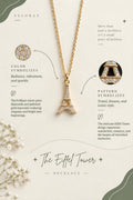 Eiffel Tower Charm Pendant Necklace